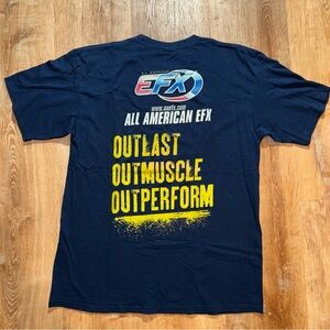 Karbolyn Shirt sz. XL Vintage Bodybuilding Double Sided Gym Moto Train EDC Shirt